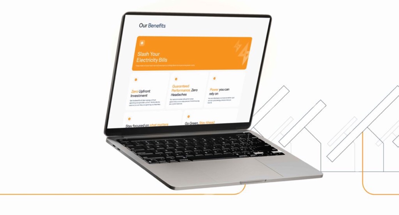 Afresco: presentation mockup of the corporate website