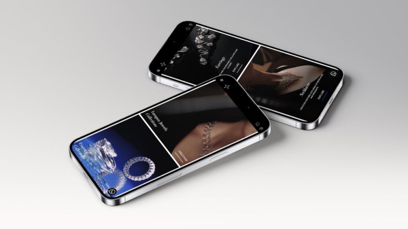 Dhamani 1969: presentation mockup of the luxury jewellery website
