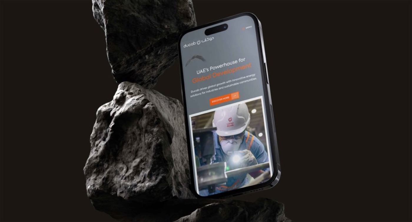 Ducab: presentation mockup of the corporate website and product catalogue