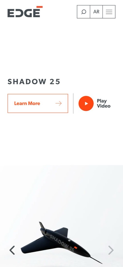 EDGE Group: the live site on a phone