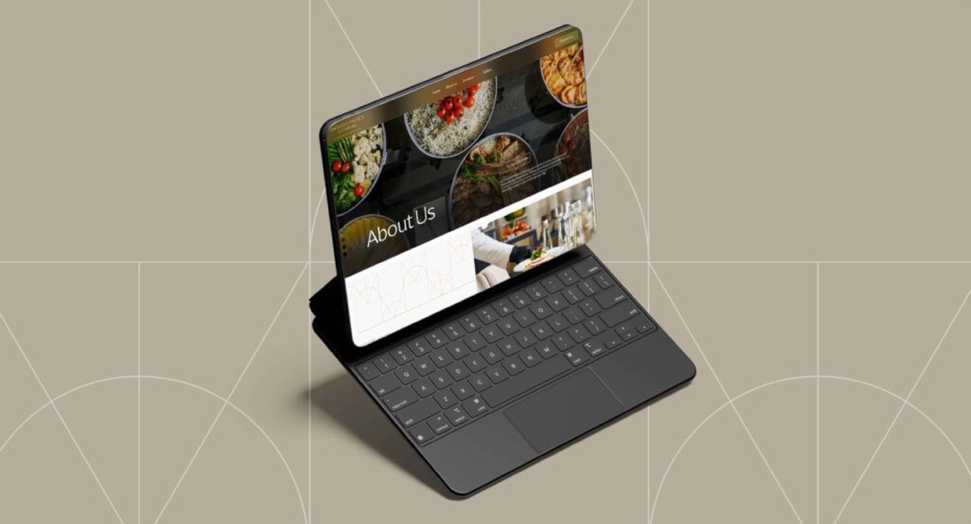 Emirates Palace Catering: presentation mockup of the luxury catering website
