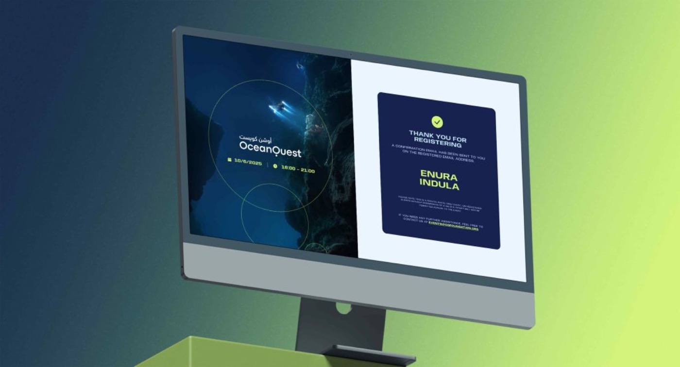 OceanQuest VIP Launch: presentation mockup of the vip registration platform