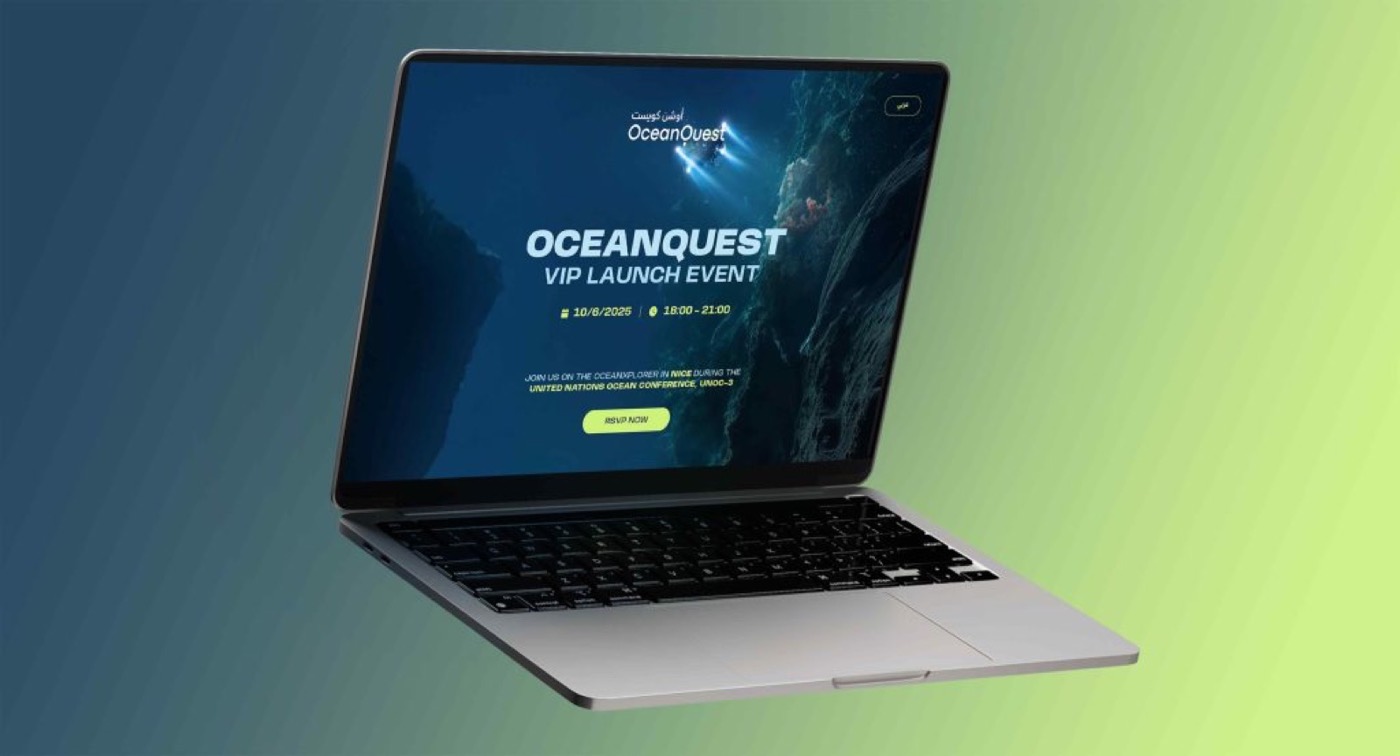OceanQuest VIP Launch: presentation mockup of the vip registration platform
