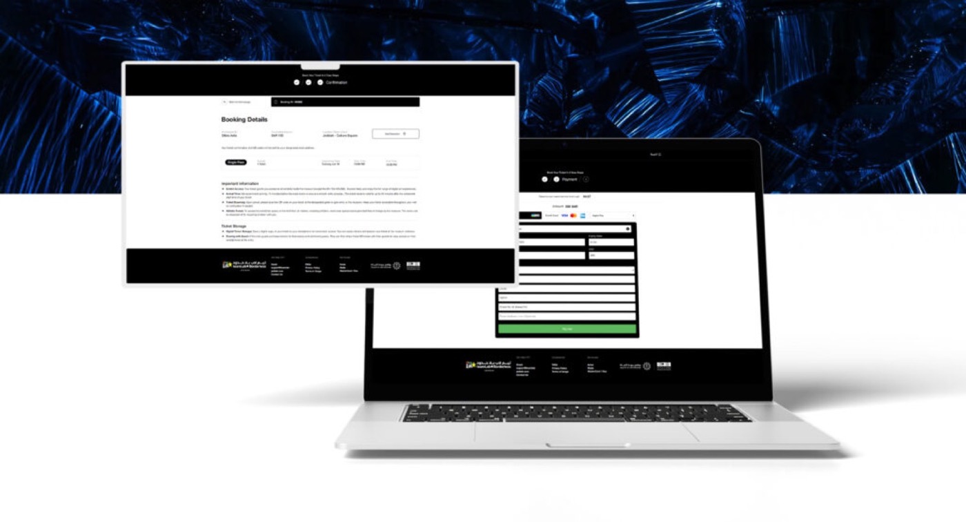 teamLab Borderless Jeddah: presentation mockup of the ticketing platform