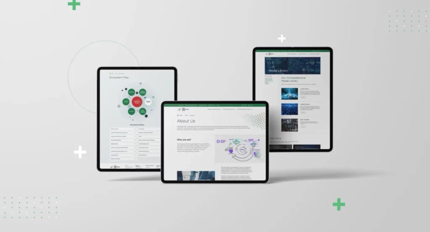 UAE Research Map: presentation mockup of the national research platform